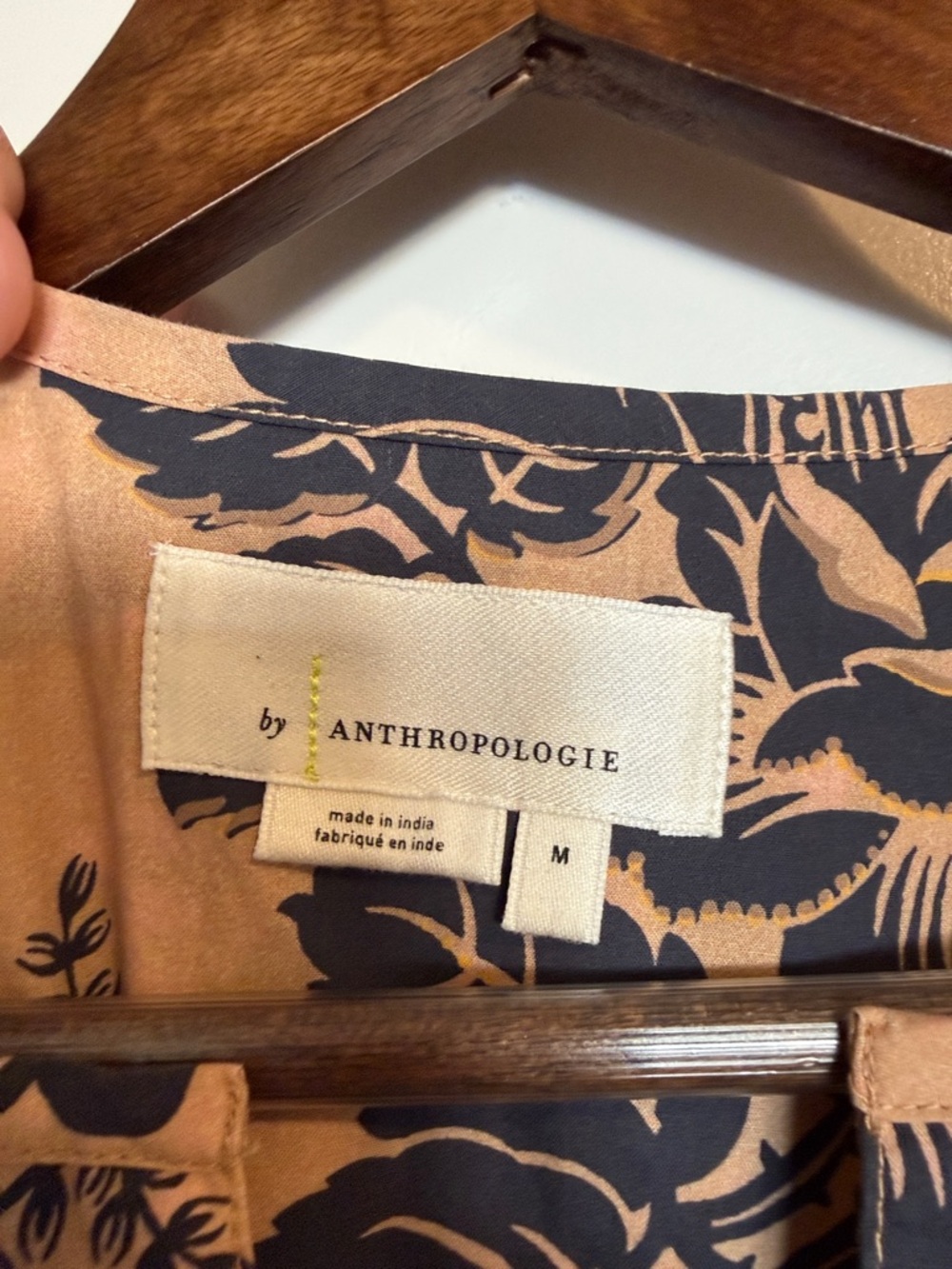 Anthropologie Somerset Maxi Dress with Black Tan Floral Print Medium - Picture 2 of 2